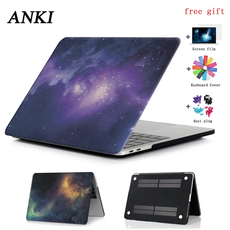 Starry Sky Scrub Frosted Notebook 13.3 15.4 Shell Cover For Apple MacBook Air Retina 11 12 New Pro 13 15 A1706 A1707 Laptop Case |