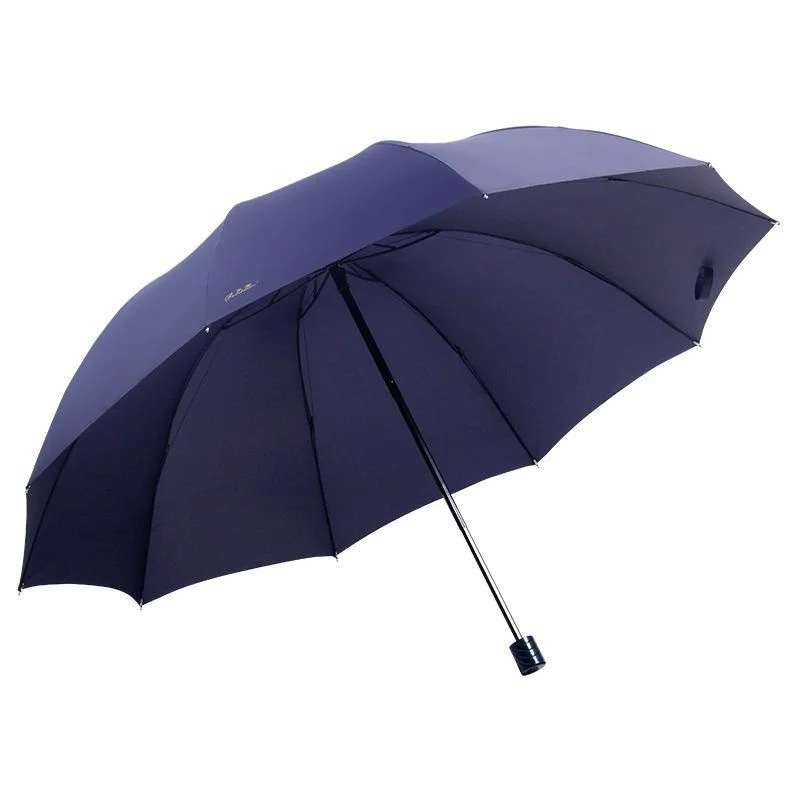 130 см большой мужской зонт Гольф Raingear супер большой зонт от дождя мужской женский зонт от солнца Открытый 3 складной Parapluie дорожный размер
