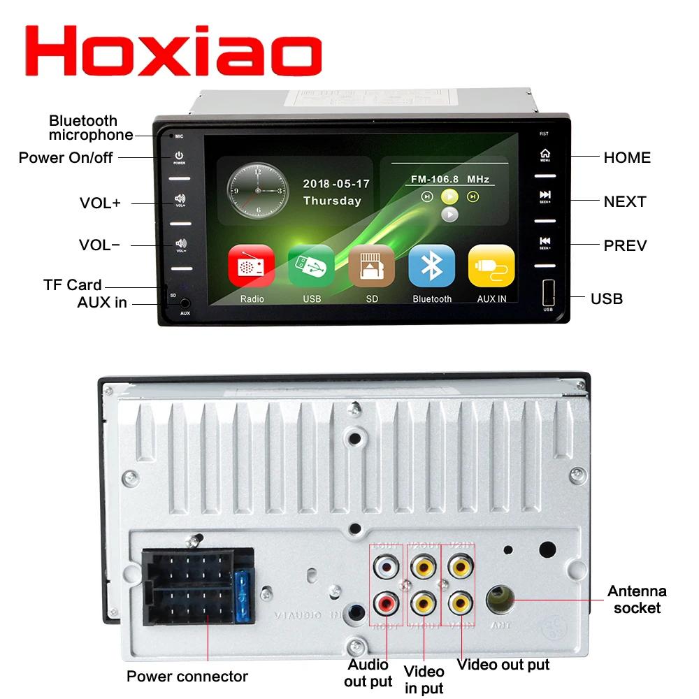 Для TOYOTA COROLLA Camry бренд Land Cruiser Hilux PRADO RAV4 Carradio 7 &quotэкран gps BT USB AUX TFT сенсорный экран 2