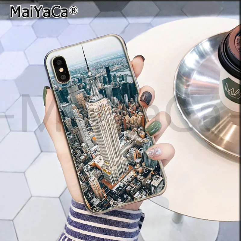 Maiyaca Нью-Йорк Эмпайр Стейт Билдинг чехол для телефона для iphone 11 pro X XS MAX 66S 7 7plus 8Plus 5S SE XR - Цвет: A7