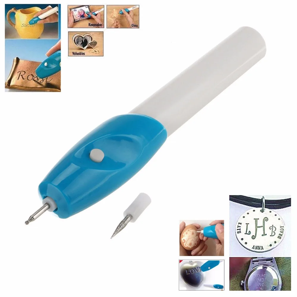 Electric Engraving Pen Etching Jewellery Glass Wood Metal Plastic Carve Tip Tool