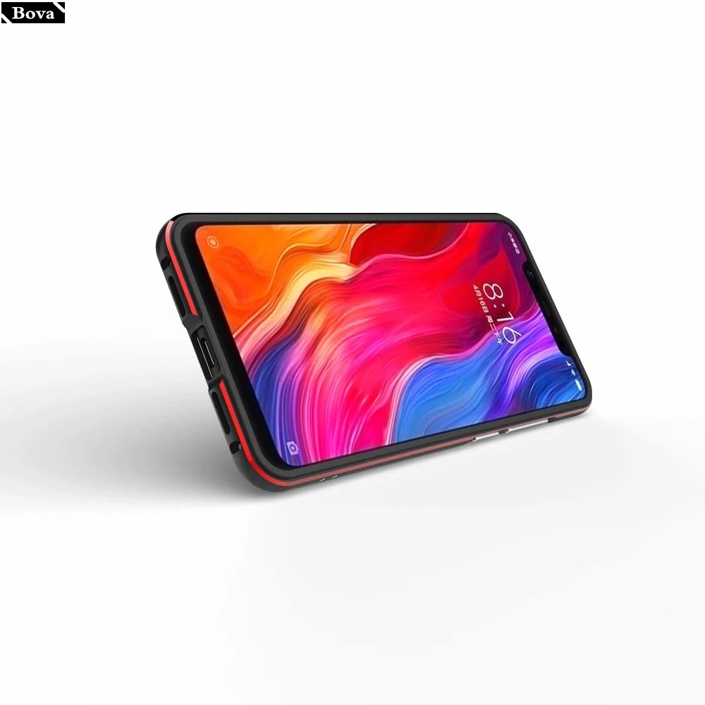 for fundas Xiaomi Mi8 Case Luxury Deluxe Ultra Thin aluminum Bumper For Xiaomi Mi8 6.21" Case+ 2 Film(1 Front+1 Rear