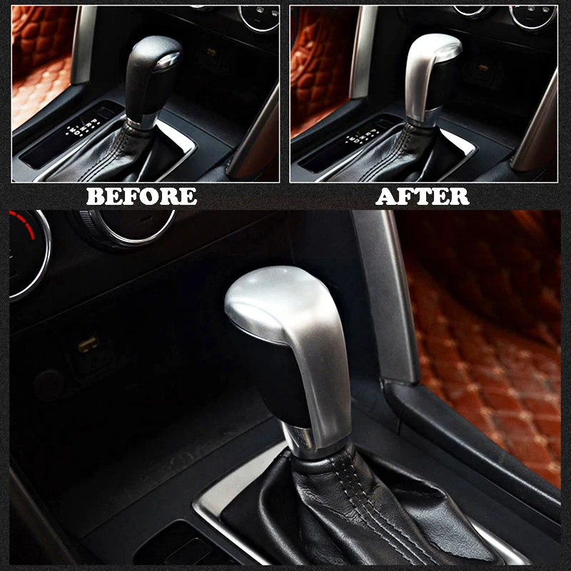 AX Хромированная ручка переключения передач блестящая отделка внутренний значок