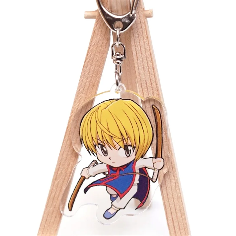 Брелок для ключей HUNTER x из аниме Killua Zoldyck Kurapika двусторонний брелок акриловый