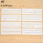Трафареты для украшения стен, буквы, 8 шт., 5, 5x18, 3 см, штамп для скрапбукинга