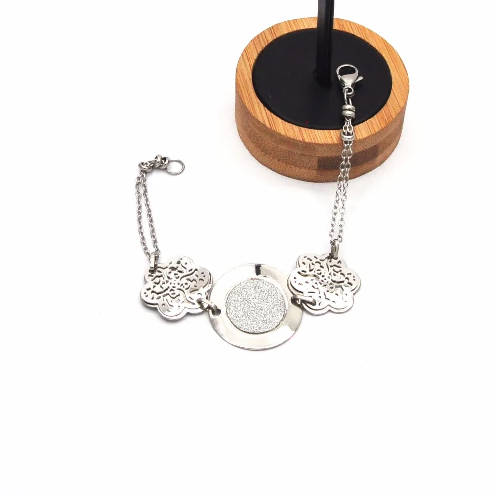 2019 Лидер продаж элегантность Стиль Серебро Цвет жаждут цветок Форма нержавеющая