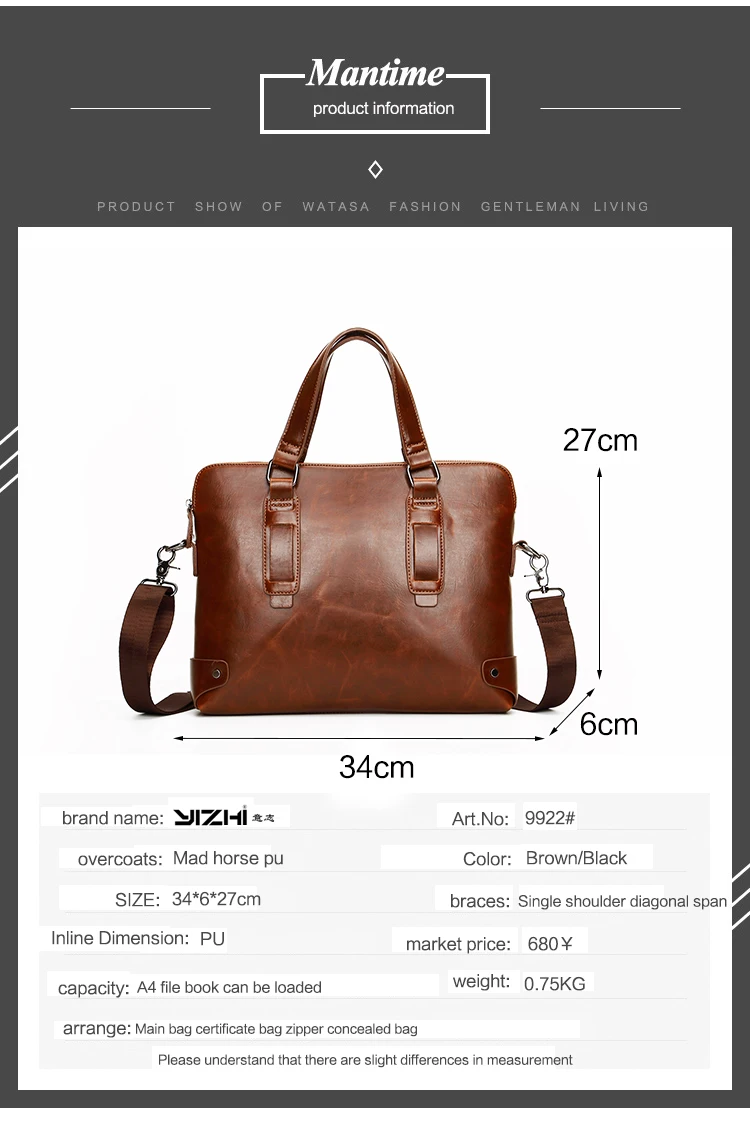 Бренд Crazy horse искусственная кожа мужчины сумки vintage деловые кожаные Портфели Мужская Портфели мужские дорожные сумки сумка для ноутбука человек мешок