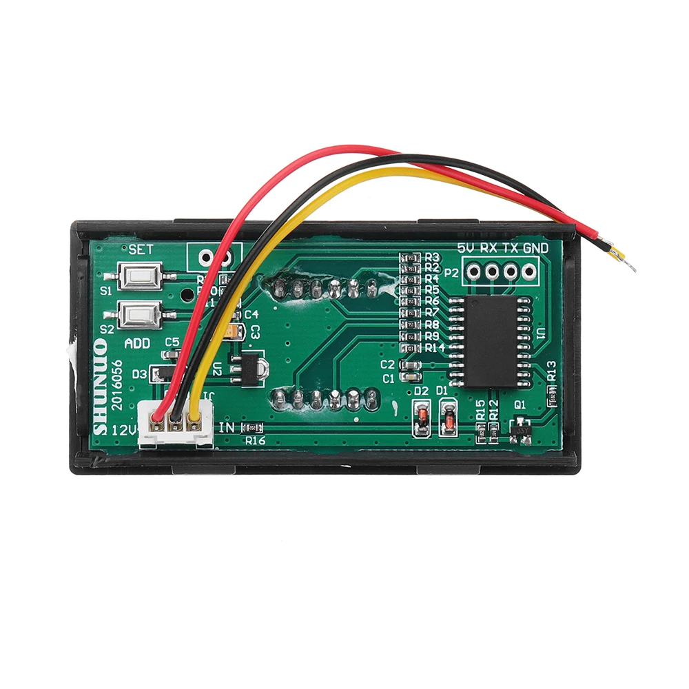 4 цифровой светодиодный Синий Красный Тахометр RPM измеритель скорости DC8V ~ 15В 72 мм