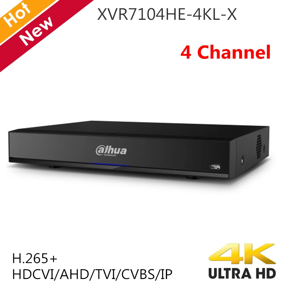Dahua 4 CH 4K XVR Penta brid Mini 1U цифровой видеорегистратор 1 HDD H.265 + HDCVI AHD TVI CVBS IP видео входы