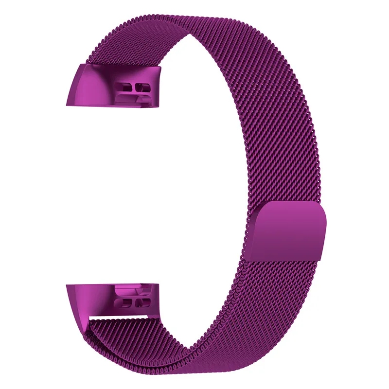 Магнитный с миланским плетением браслет из нержавеющей стали для Fitbit Charge 3 сменный ремешок для Fitbit Charge 3