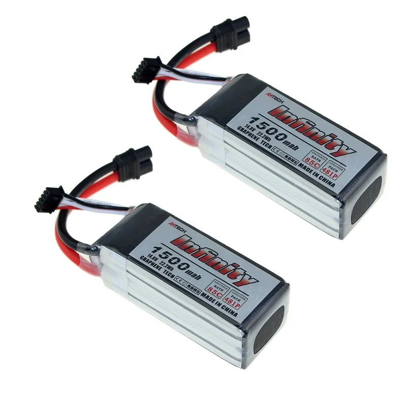 2pcs 1500mah 85C 2/5 шт для графеновой батареи Infinity 4S 14,8 V 1500 мА/ч, 85C графеновой батареи LiPo Батарея Перезаряжаемые XT60 разъем Поддержка 15C повышения Зарядное устройство - Цвет: 2pcs 1500mah 85C