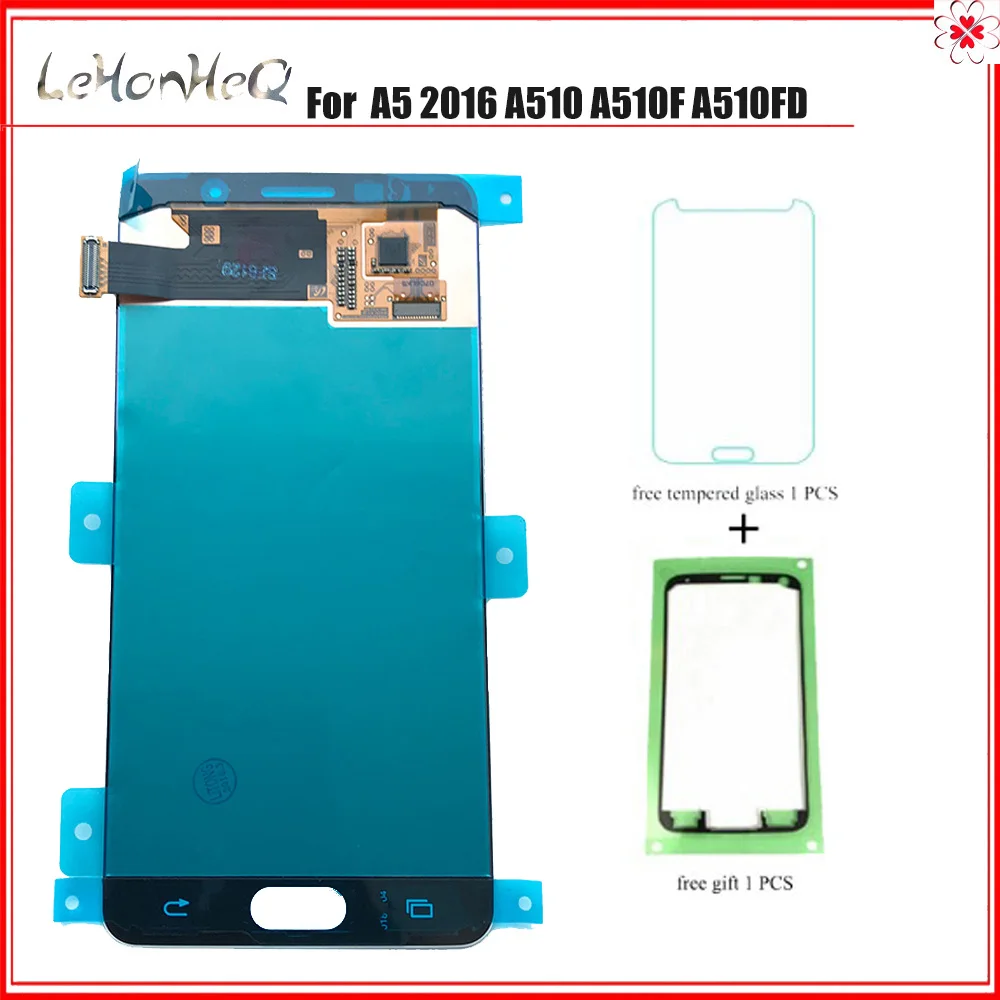 Amoled экран lcd для samsung Galaxy A5 2016 A510 дисплей сенсорный дигитайзер сборка AMOLED lcd|Экраны