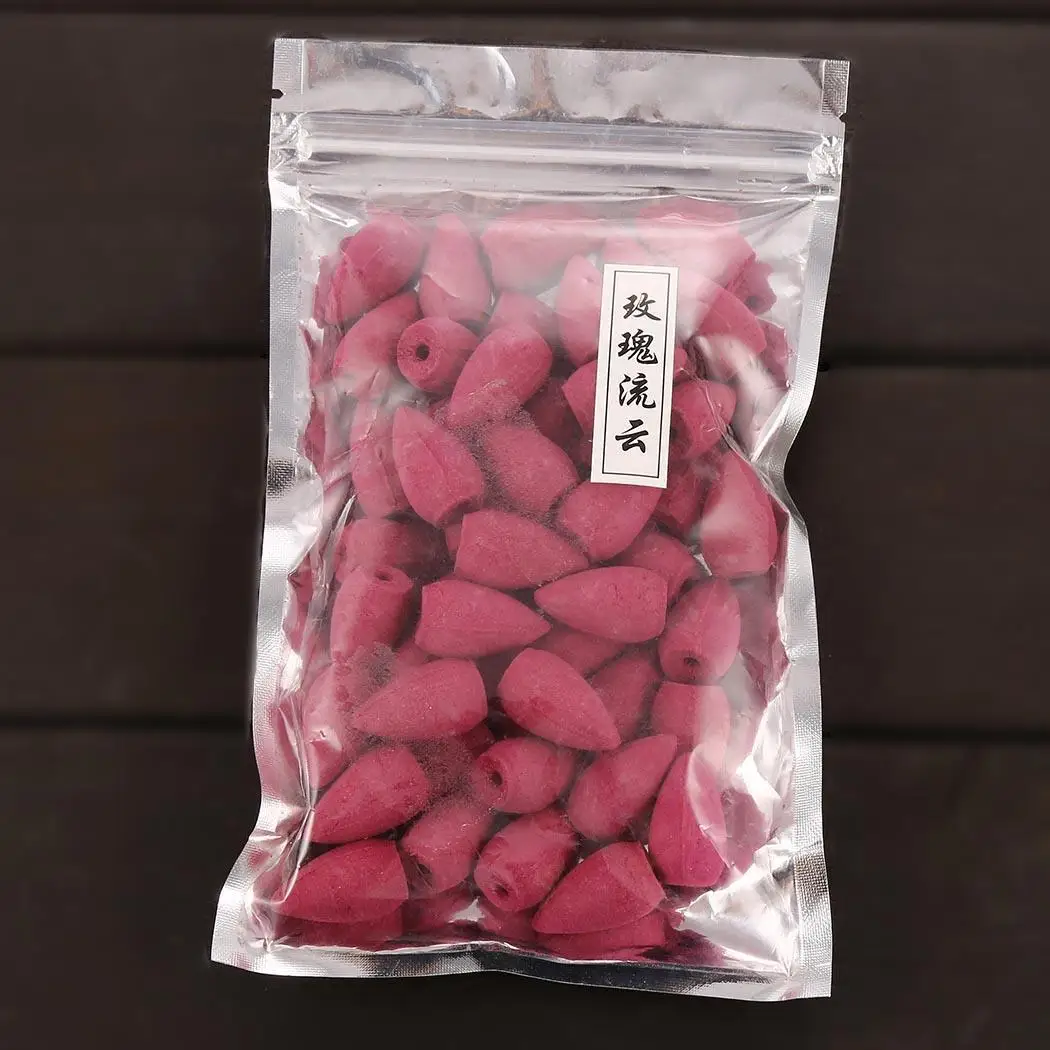 Sandalwood Mixed Incense Living Pack Rose Scents House Backflow 50pcs Home Room Tea Temple Cones etc Tower 50Pcs | Дом и сад