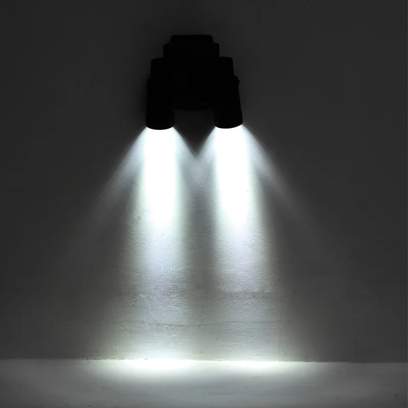 Солнечный изюминка 14LED двухголовые прожекторы гаражные огни садовые огни тела