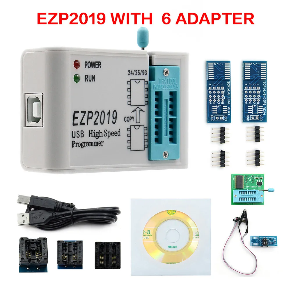 Высокоскоростная USB-программа SPI EZP2019 + стандартная поддержка 24 25 93 EEPROM Flash BIOS Chip |