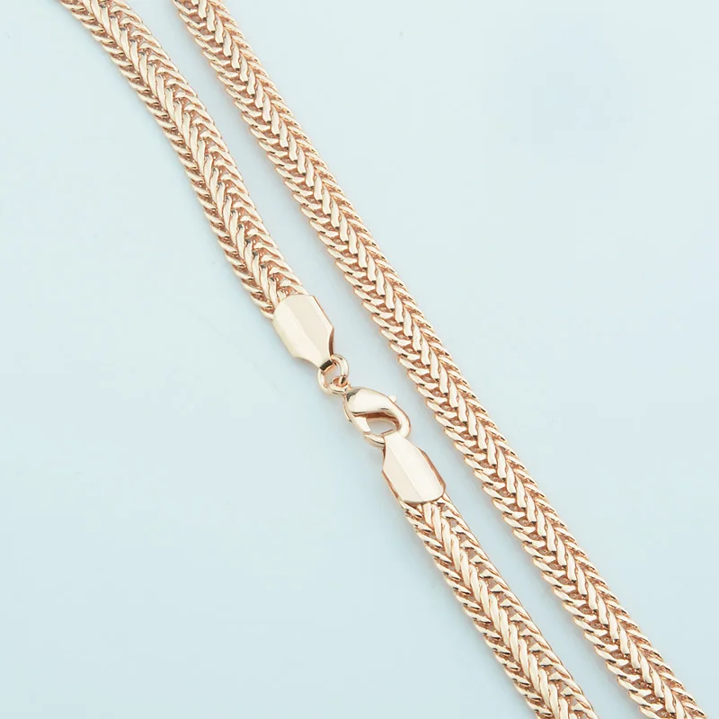 Ожерелье из розового золота 24 дюйма 20 дюймов 6 мм 585 пробы|chain roller|chain shirtjewelry component |