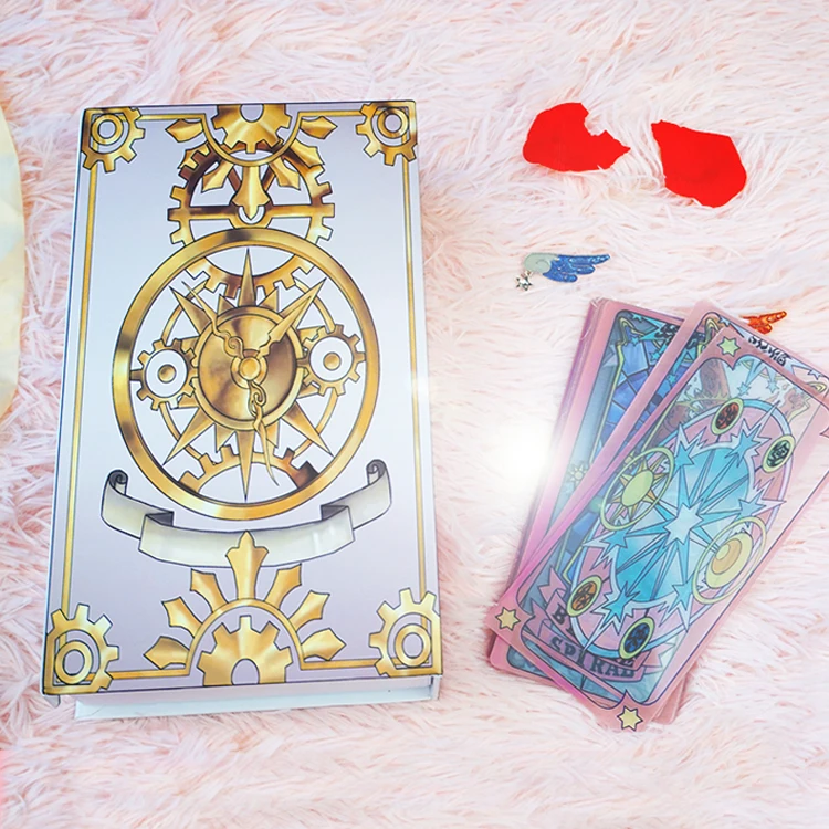 Аниме карты Captor Kinomoto Sakura Таро прозрачные Cardcaptor ПВХ Волшебная коробка косплей