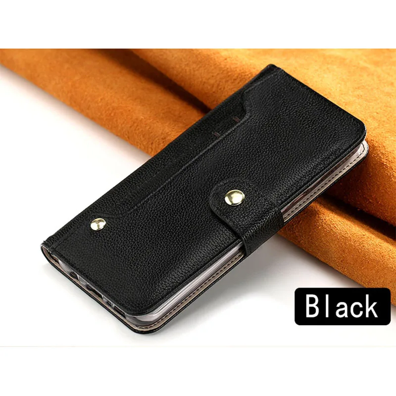 Черный Genuine Leather Flip Phone Case For iPhone 11 pro max 7 8 Plus case luxury leather Women Purse Wallet For iphone X xr 6 6S plus - Цвет: Черный