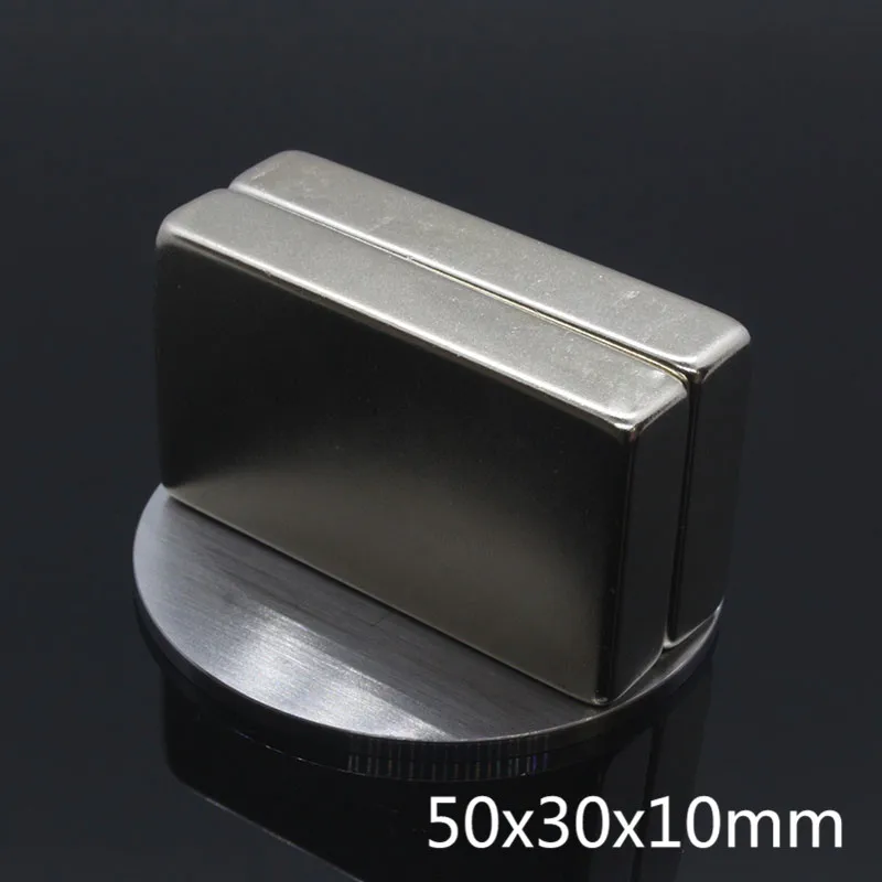 1 шт. N35 NdFeB прямоугольный магнит f 50 мм x 30 10 сверхсильный неодимовый 50*30*10