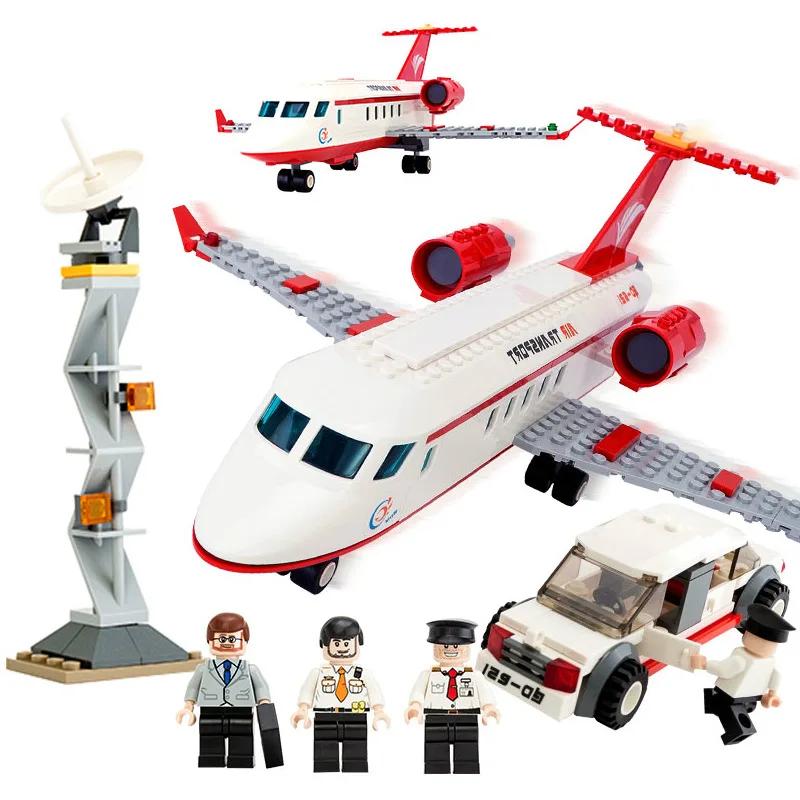 StZhou City Airport VIP Private Jet Plane Blocks 334pcs Bricks Building Block Sets Educational Toys For Children | Игрушки и хобби