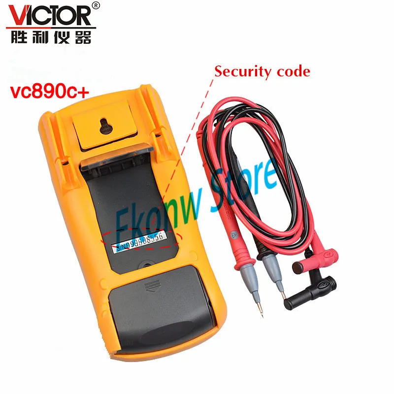 Профессиональный VICTOR VC890C + цифровой мультиметр истинный RMS 2000 мкФ Конденсатор