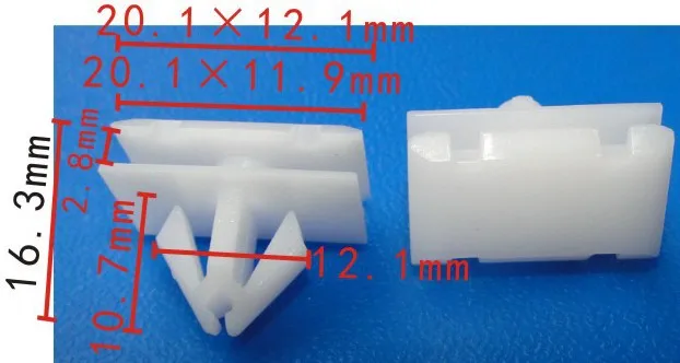 Shhworldsea 100 шт. фотомагнитный зажим для двери GM 15127746 buick|auto clips and fasteners|auto clipsdoor panel clip |