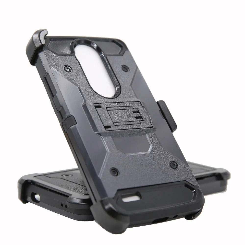 Прочный ударопрочный чехол с зажимом для смартфона ZTE Max XL N9560 Z986/Blade 3/Max Blue 4G LTE|heavy