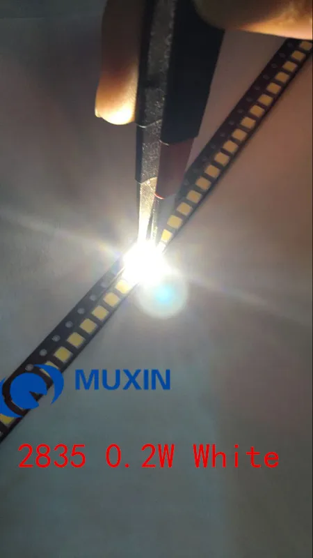 200pcs LED SMD 2835 Chip White 60mA 0.2W 21-23LM 2835SMD Light Emitting Diode Lamp SMT Surface Mount SMD2835 Beads | Лампы и освещение