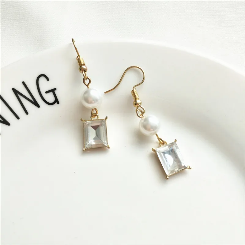 MTCHONG Luxurious Fashion Jewelry Earrings Imitation Pearl Big Crystal Dangle for Women Rhinestone 351 | Украшения и аксессуары