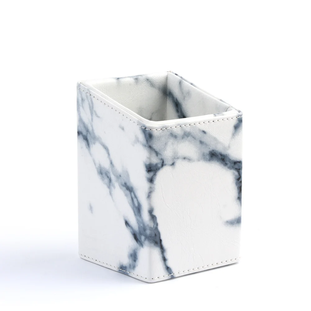 Marbling дизайнерский ящик для хранения кистей макияжа простой портативный PU