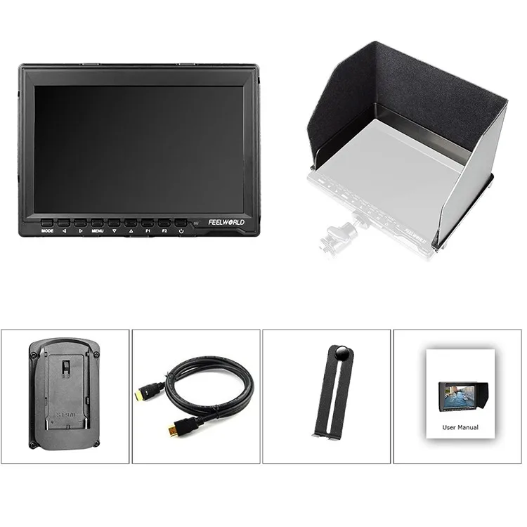 Feelworld FW759 Kit 7 &quot1280x800 панель HD IPS LCD DSLR полевой монитор HDMI вход для BMPCC 5D Mark II III IV|monitor