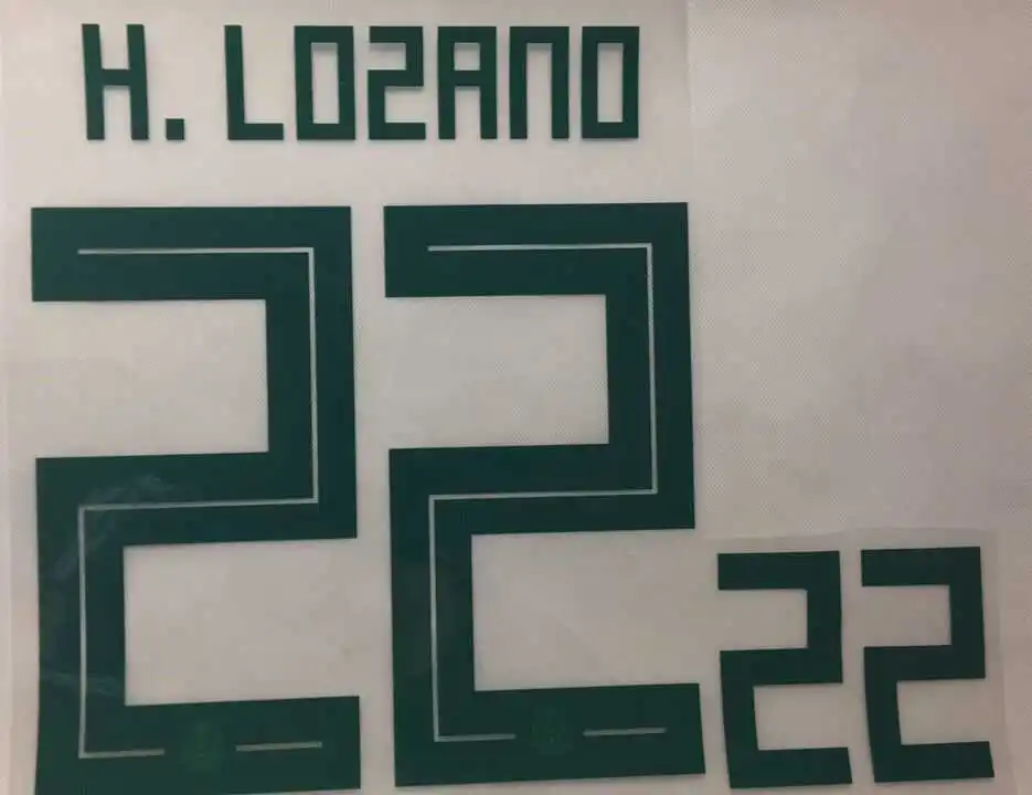 2018 Mexico H. LOZANO G. DOS SANTOS VELA CHICHARITO MARQUEZ Jersey Print Number Fonts Customize Name Patches Badges Stamping | Спорт и