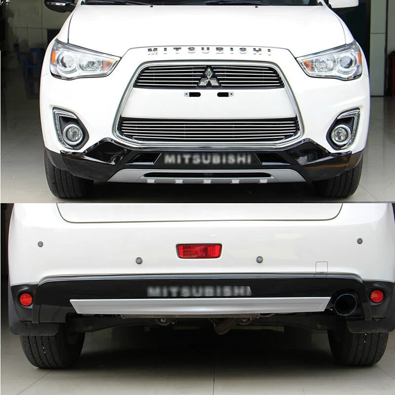JIOYNG для Mitsubishi ASX 2013 2015 2 шт. передняя и задняя бамперы защита губ противоскользящая