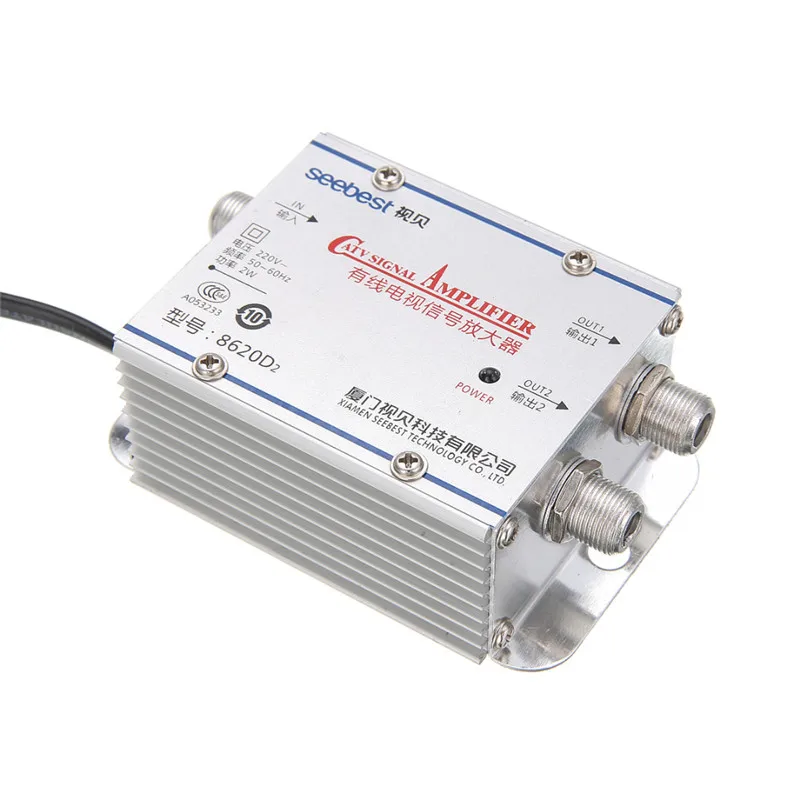 Mayitr 2Way CA tv VCR ТВ антенна усилитель сигнала 220V 45-860MHz усилитель сплиттер для ТВ антенны