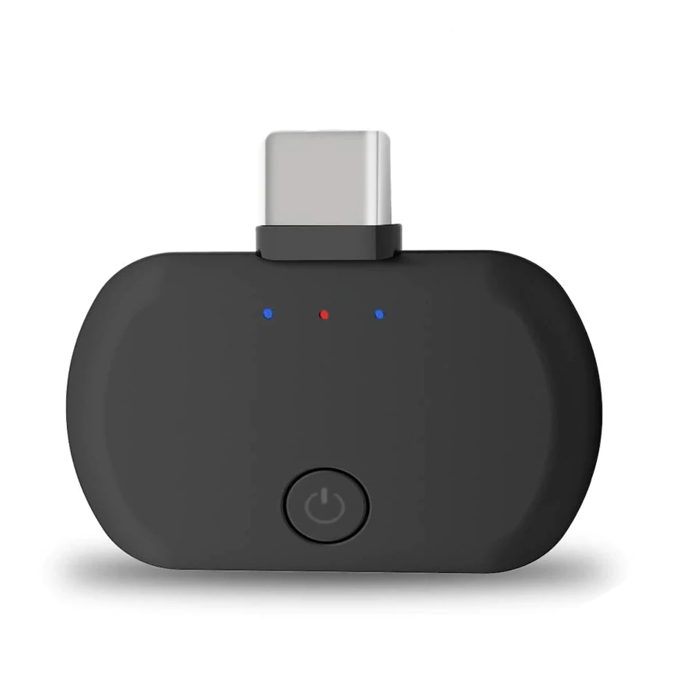 Черный Bluetooth 5,0 usb type C Dual Link Aptx низкая задержка беспроводной музыкальный bluetooth-передатчик аудио адаптер для PS4 переключатель Macbook - Цвет: Черный