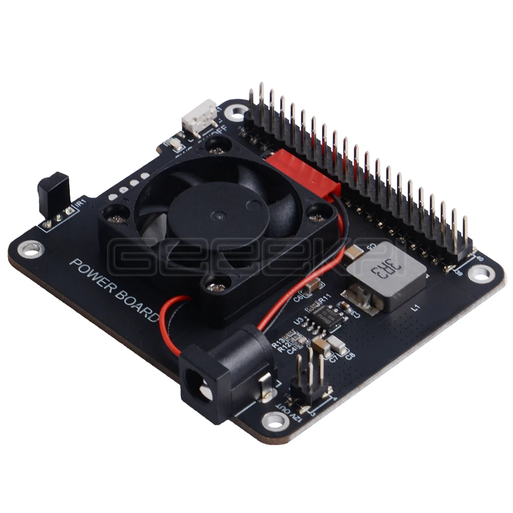 GeeekPi DockerPi плата питания для Raspberry Pi 4B и 3B+ и все платформы питания Авто Вентилятор охлаждения Плата расширения