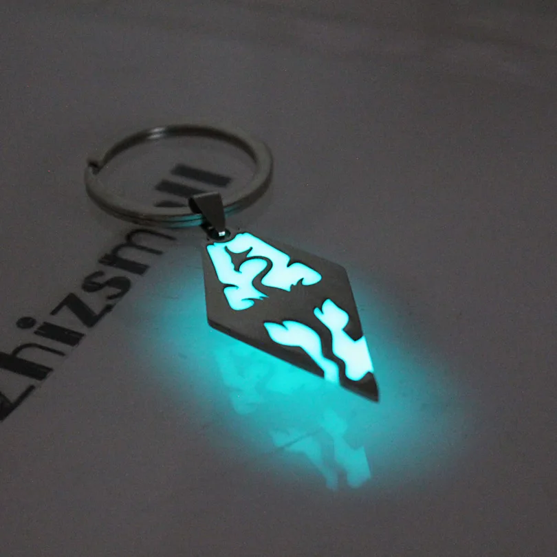 Брелок с драконом, светящийся брелок с драконом, Модная бижутерия, подвеска, светящийся в темноте, брелок для автомобиля, подвеска для сумки