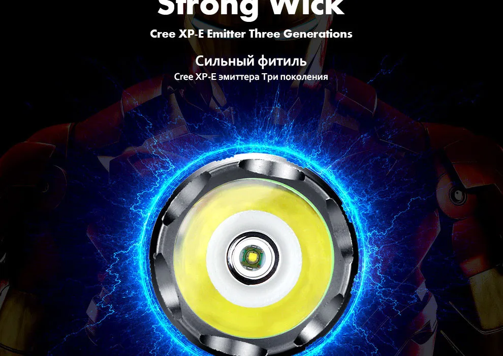 YAGE 332C свет факела led тактический фонарик трех режимах CREE led аккумуляторная фонарик 200-500 М фонарик для 18650