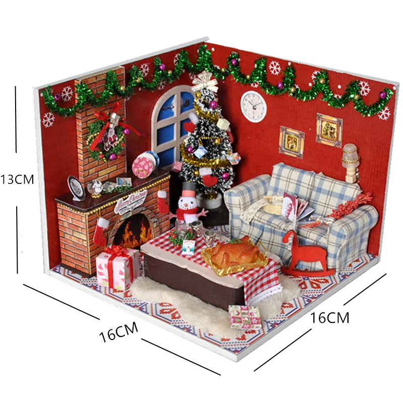 Кукольный домик WINCO миниатюрный кукольный DIY с мебелью мини деревянный дом