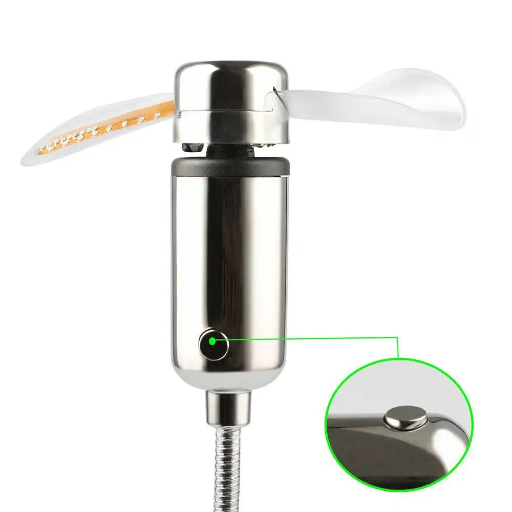 Светодиодный usb Часы Вентилятор красочный дисплей вентилятор Регулируемый USB