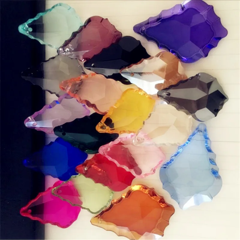 Современная люстра 384 шт. 50 мм хрустальные люстры освещение кленовый лист