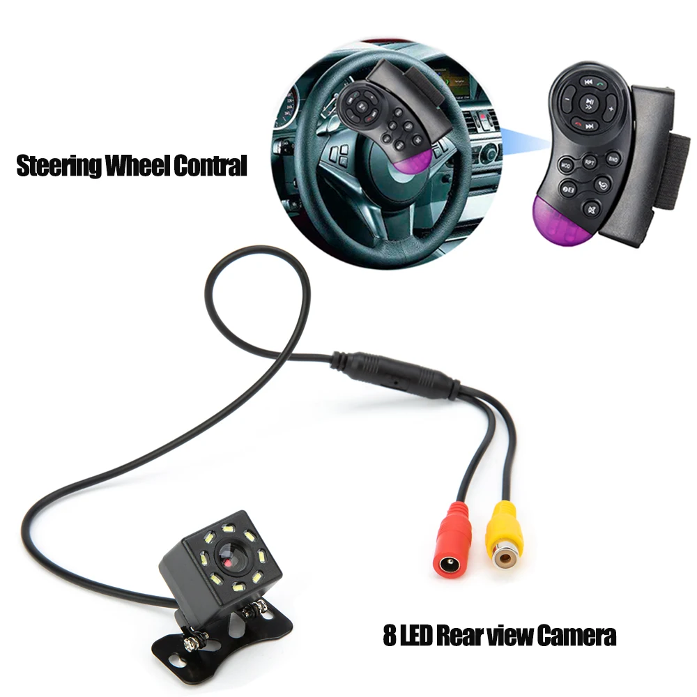 Автомагнитола Hippcron 1 Din 4022D Bluetooth 4 "экран поддержка камеры заднего вида рулевое