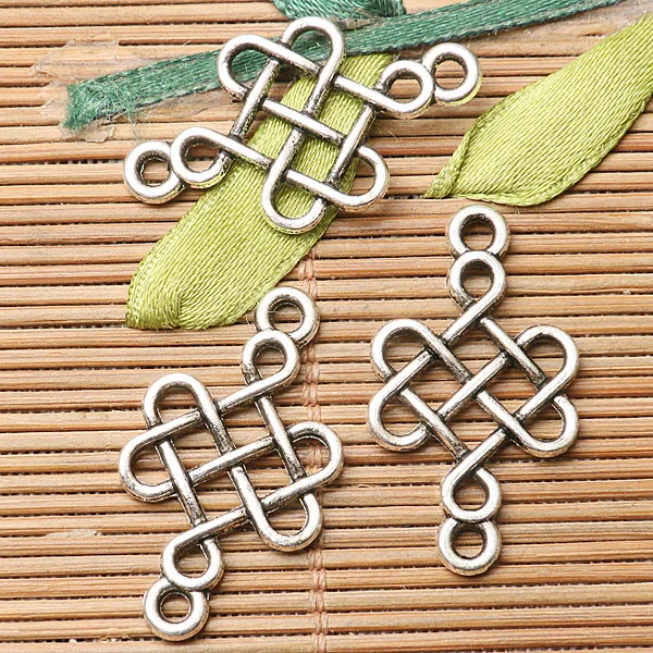 

20pcs dark silver color Chinese knot connector design EF2711