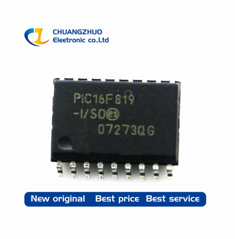 

100 шт., новые оригинальные флэш-Микроконтроллеры PIC16F819 8BIT 3.5KB 18soic
