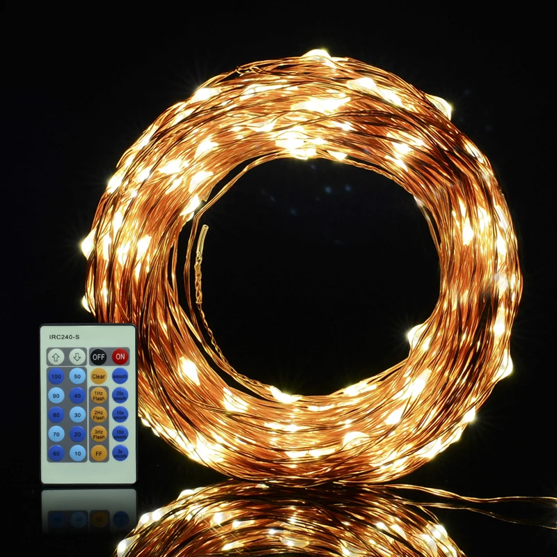 30 м ИК-пульт LED медная проволока Новинка световая гирлянда Водонепроницаемая
