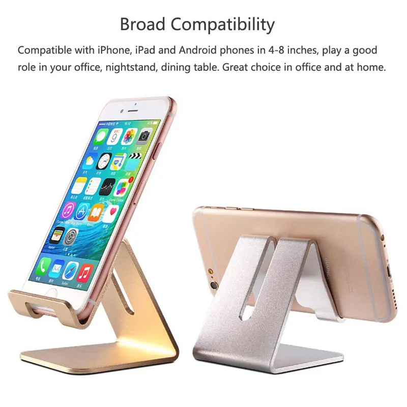 AHHROOU Алюминиевый металлический держатель для телефона Настольный Универсальный
