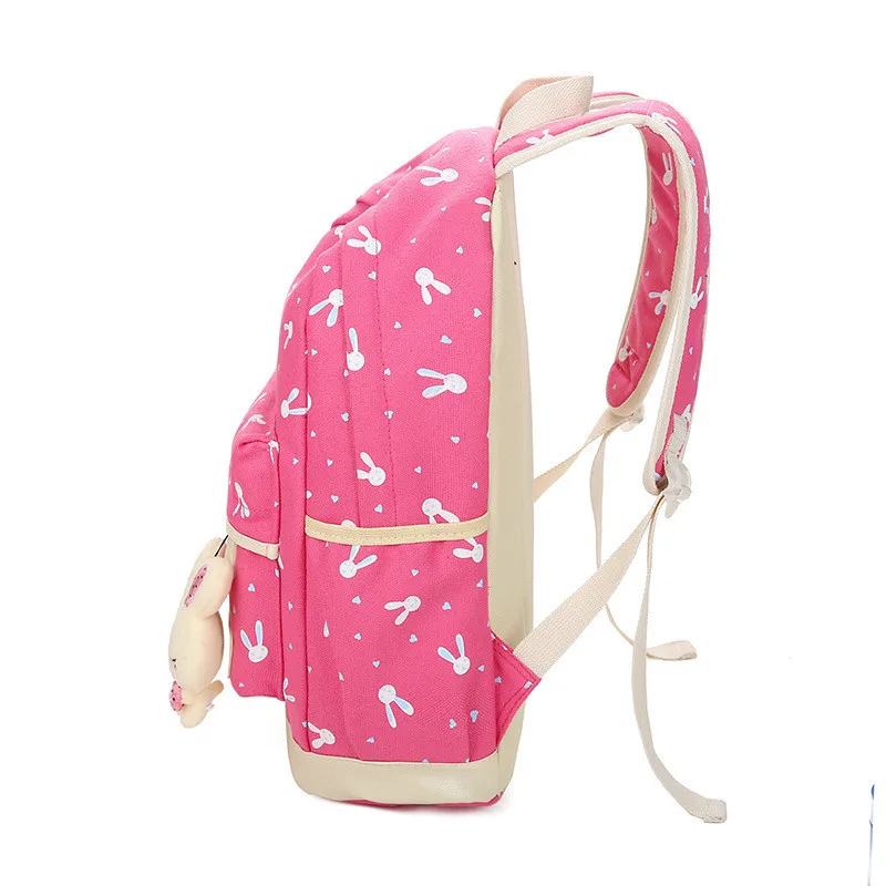 Backpack School Bag for Teenagers Girls Schoolbag Large Capacity Ladies Kids School Backpack Set Rucksack Bagpack Cute Book Bags