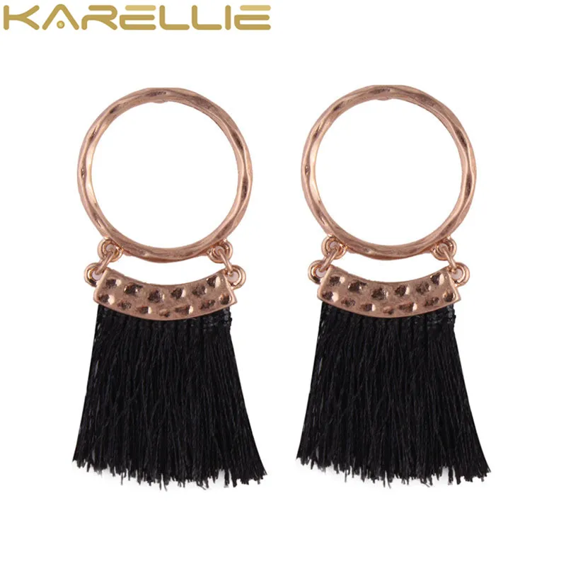 KARELLIE New Arrival Vintage Tassel Dangle Earrings Alloy Round Women Wedding Drop Wholesale Charm | Украшения и аксессуары