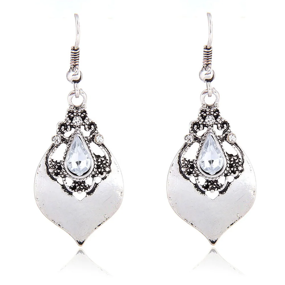 Женские свадебные этнические Винтажные серьги Капли Висячие 1 пара