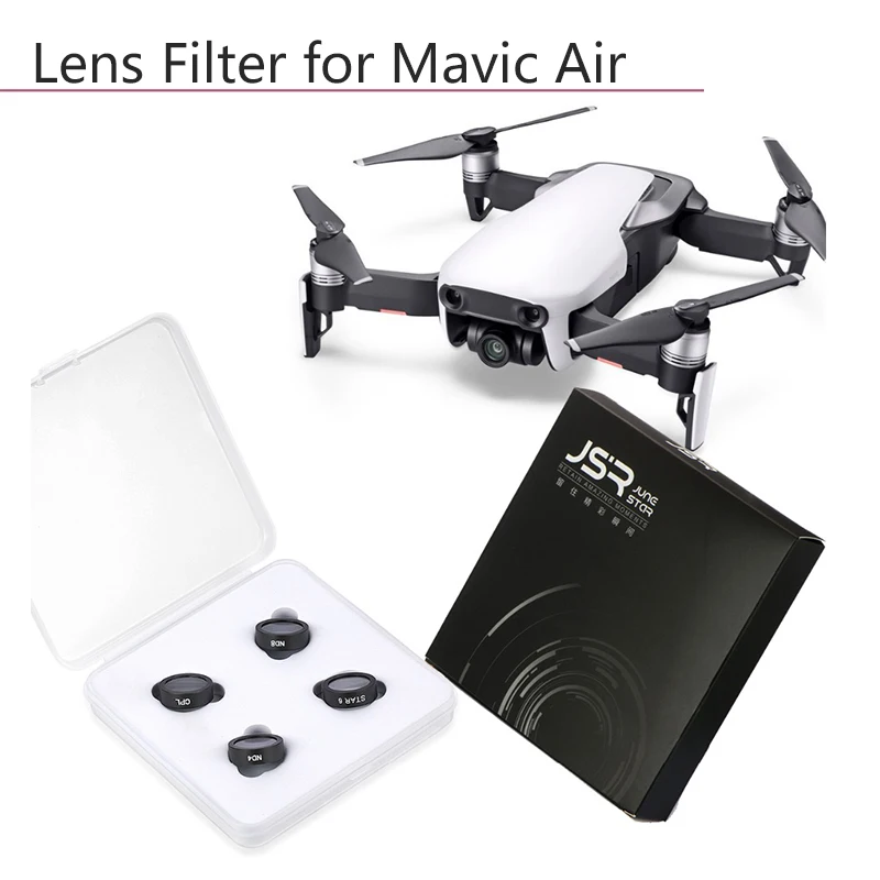 4 в 1 Комплект фильтров для объектива CPL ND4 ND8 Star DJI Mavic Air Camera Drone круговой